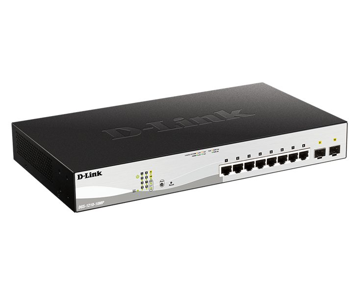 D-Link DGS-1210-10MP | 10-Port Gigabit Smart Managed PoE Switch