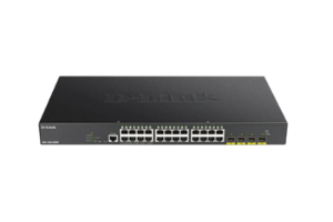 D-Link DGS-1250-28XMP | 28-port Gigabit Smart Managed PoE (370W) Switch with 4-port 10G Uplinks