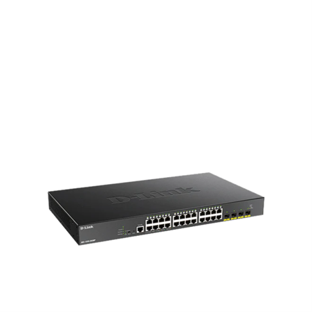 D-Link DGS-1250-28XMP | 28-port Gigabit Smart Managed PoE (370W) Switch with 4-port 10G Uplinks