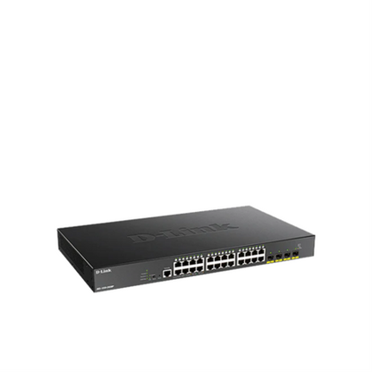 D-Link DGS-1250-28XMP | 28-port Gigabit Smart Managed PoE (370W) Switch with 4-port 10G Uplinks