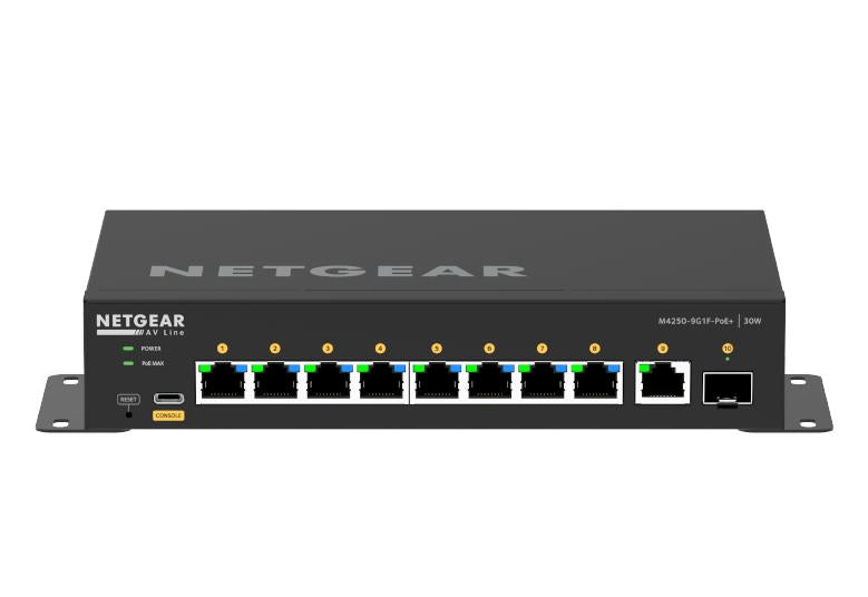 Netgear AV Line M4250-9G1F-PoE+ (GSM4210PD) 8x1G PoE+ 110W 1x1G and 1xSFP Managed Switch