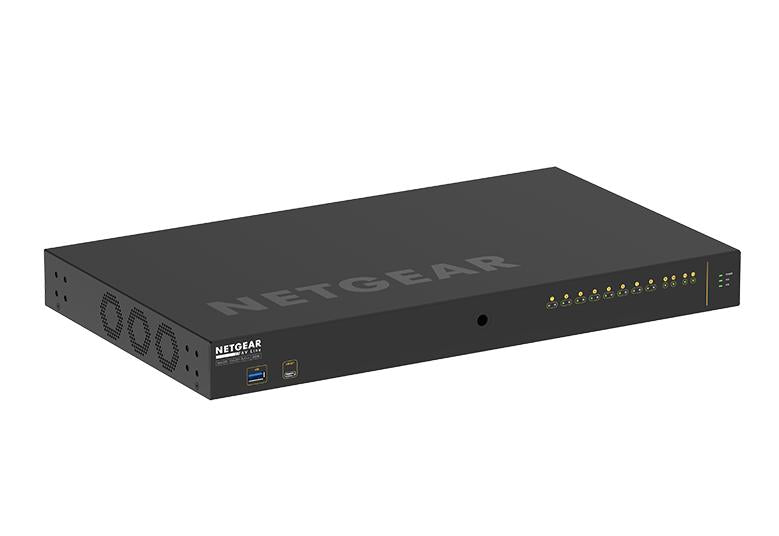 Netgear AV Line M4250-10G2XF-PoE++ (GSM4212UX) 8x1G Ultra90 PoE++ 802.3bt 720W 2x1G and 2xSFP+ Managed Switch