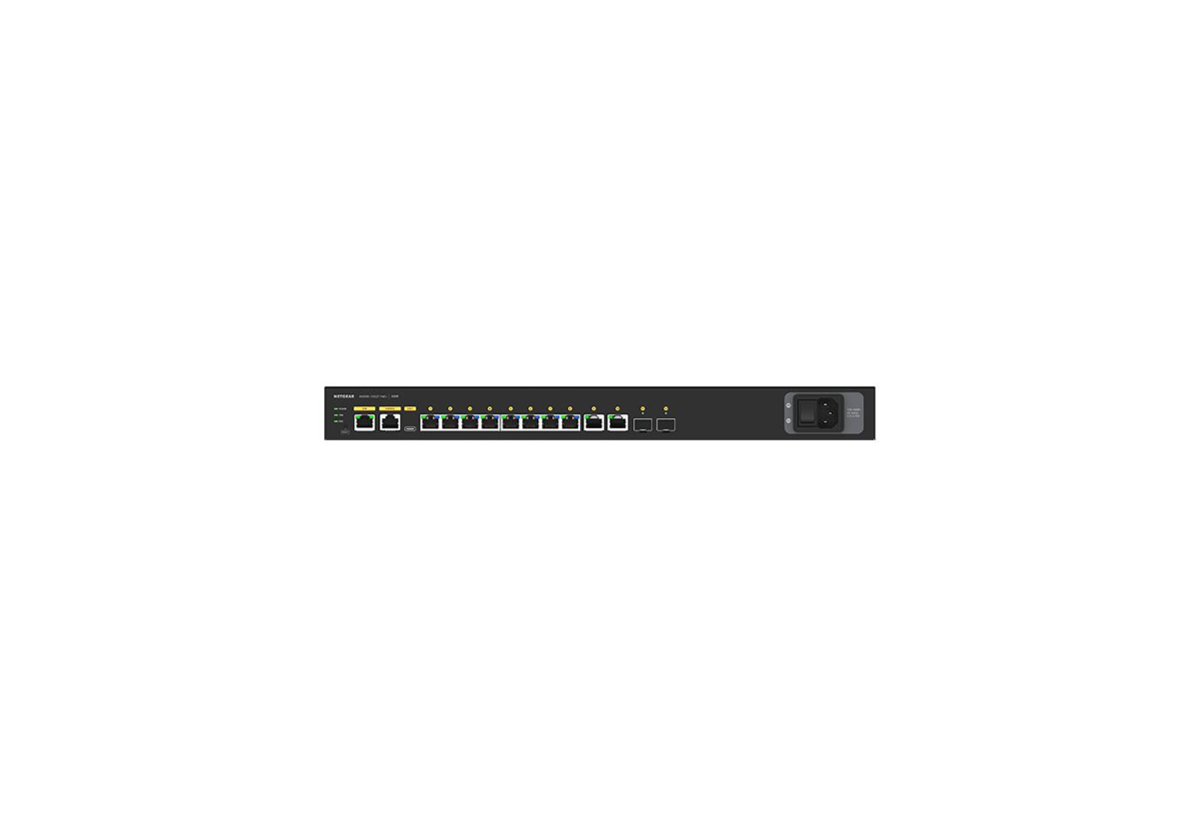 Netgear AV Line M4250-10G2F-PoE+ (GSM4212P) 8x1G PoE+ 125W 2x1G and 2xSFP Managed Switch