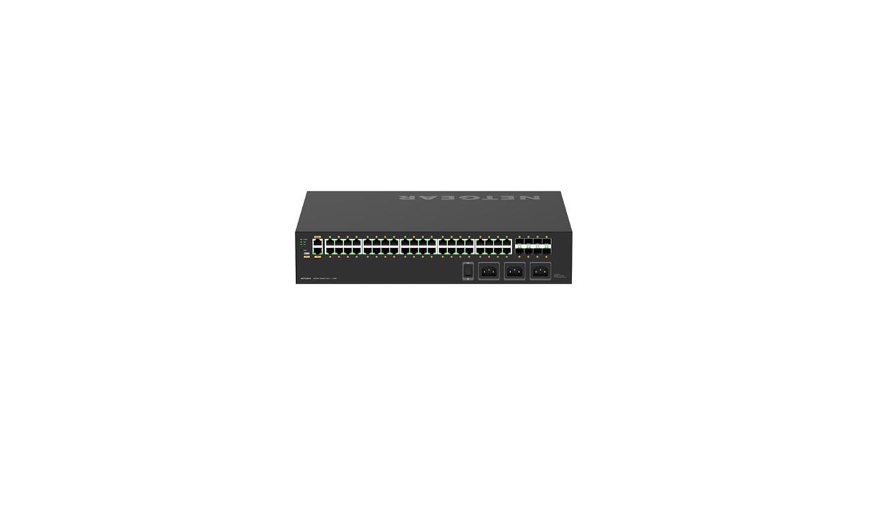 Netgear AV Line M4250-40G8XF-PoE++ (GSM4248UX) 40x1G PoE++ 2,880W and 8xSFP+ Managed Switch