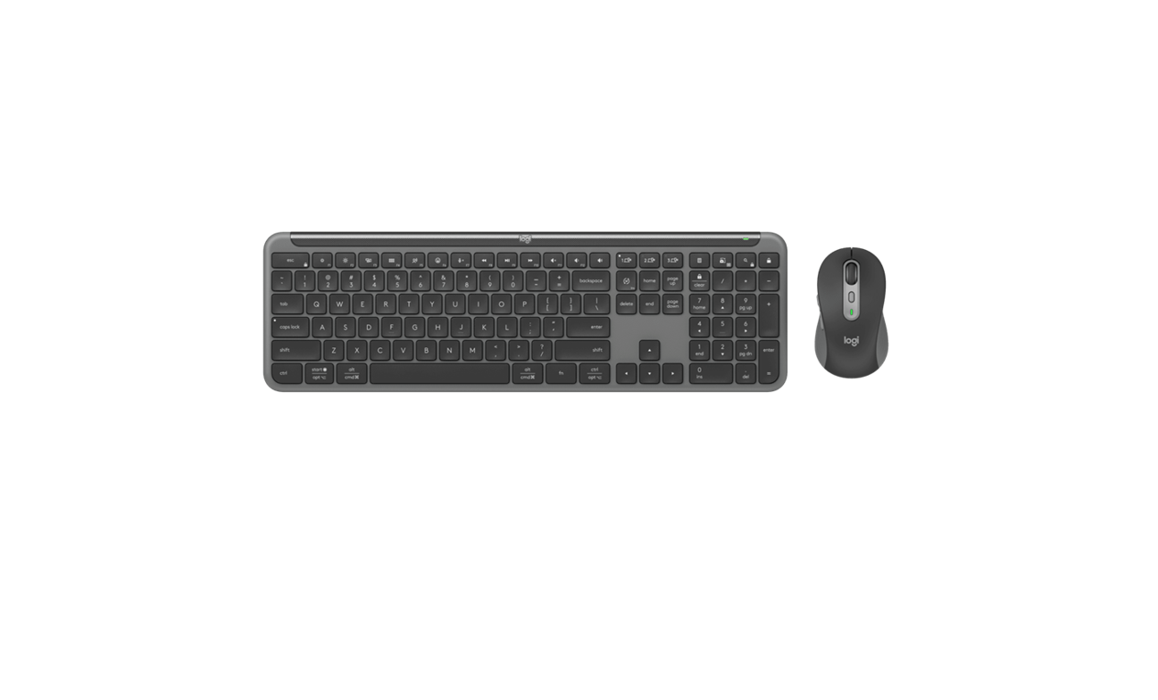 Logitech Signature Slim MK950 Graphite Wireless Keyboard & Mouse Combo For Business