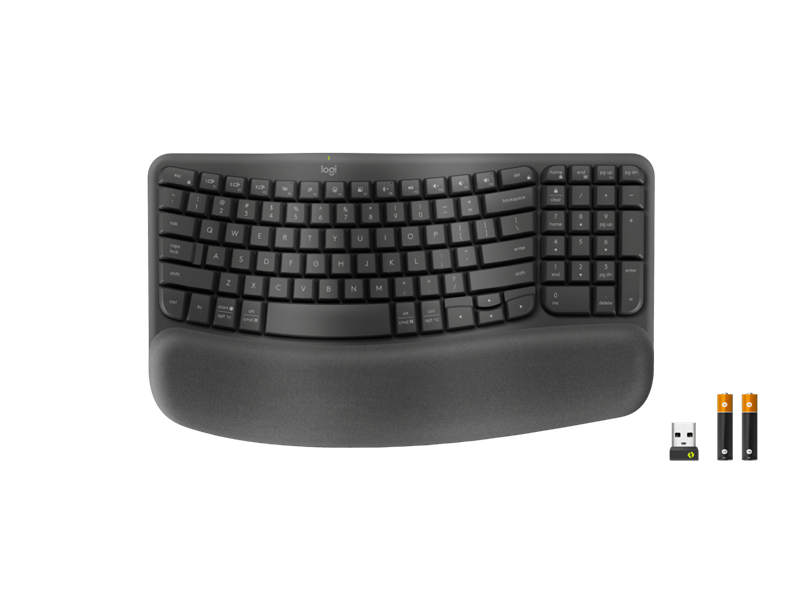 Logitech Wave Keys Graphite Keyboard For Business