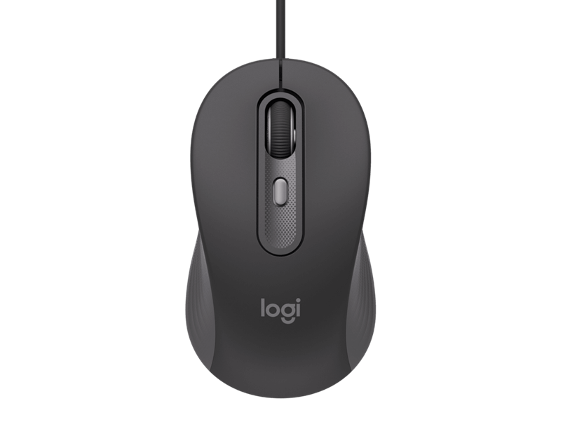 Logitech Signature Wired M520 Graphite Mouse For Business