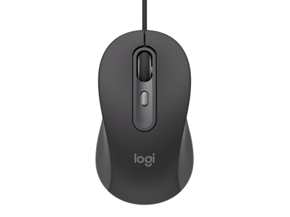 Logitech Signature Wired M520 Graphite Mouse For Business