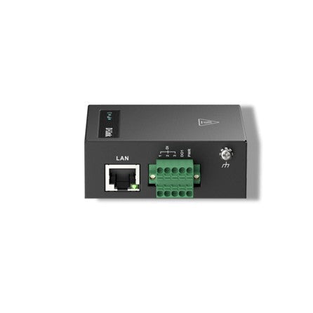 Network device with LAN port on a white background
