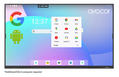 Avocor AVS-8610 86" 4K Educational Interaction Touch Display