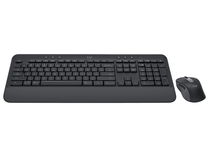 Logitech Signature MK650 Wireless Graphite Keyboard And Mouse Combo For Business