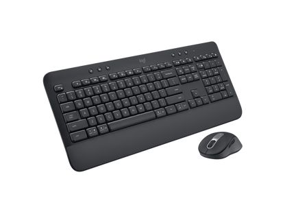 Logitech Signature MK650 Wireless Graphite Keyboard And Mouse Combo For Business