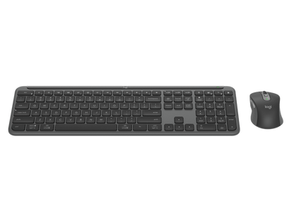 Logitech Signature Slim MK950 Graphite Wireless Keyboard & Mouse Combo For Business
