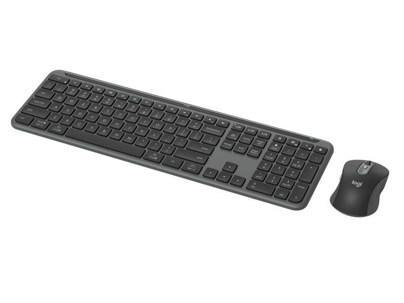 Logitech Signature Slim MK950 Graphite Wireless Keyboard & Mouse Combo For Business