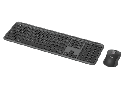 Logitech Signature Slim MK950 Graphite Wireless Keyboard & Mouse Combo For Business