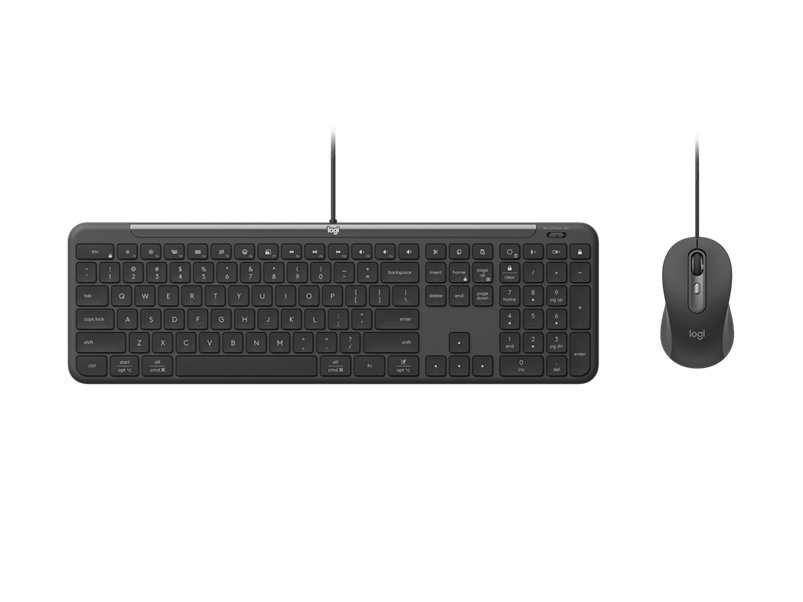 Logitech MK620 Wired USB-C Keyboard And Mouse Combo For Business