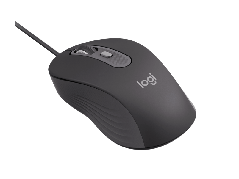 Logitech Signature Wired M520 Graphite Mouse For Business