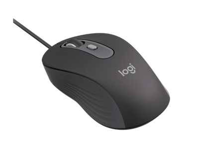 Logitech Signature Wired M520 Graphite Mouse For Business