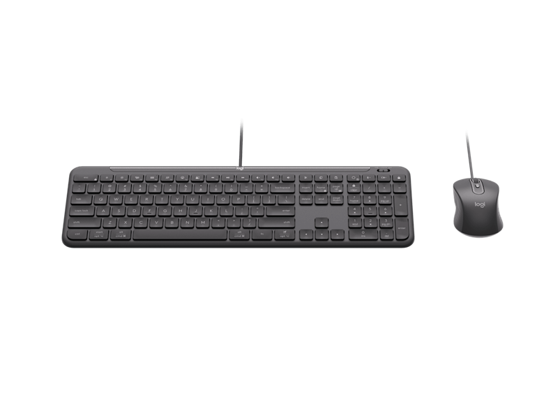 Logitech MK620 Wired USB-C Keyboard And Mouse Combo For Business