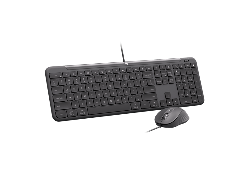 Logitech MK620 Wired USB-C Keyboard And Mouse Combo For Business
