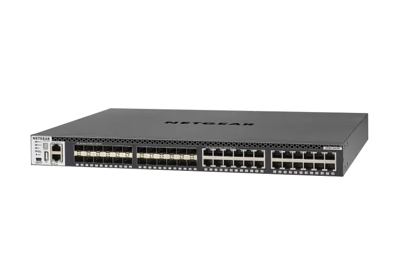 Netgear 24x1G PoE+ Stackable Managed Switch with 2x10GBASE-T and 2xSFP+ 1,000W PSU (GSM4328PB)