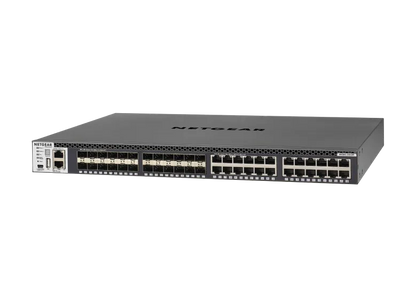Netgear 24x1G PoE+ Stackable Managed Switch with 2x10GBASE-T and 2xSFP+ 1,000W PSU (GSM4328PB)