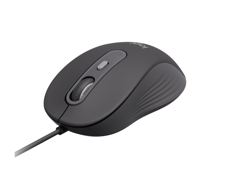 Logitech Signature Wired M520 Graphite Mouse For Business