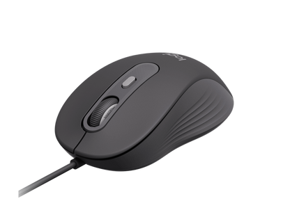 Logitech Signature Wired M520 Graphite Mouse For Business