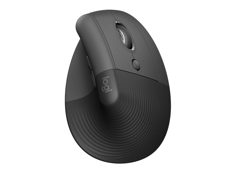 Logitech Lift Vertical Ergonomic Graphite Mouse For Business