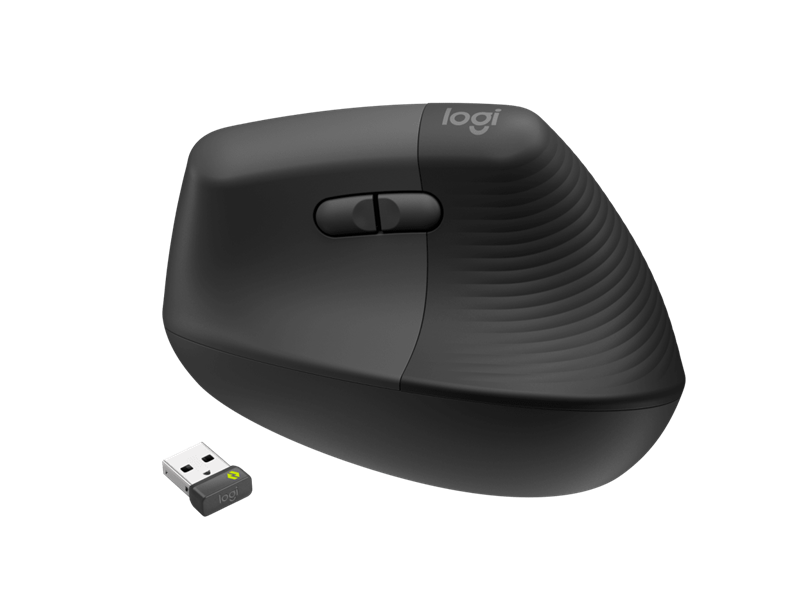 Logitech Lift Vertical Ergonomic Graphite Mouse For Business