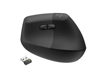 Logitech Lift Vertical Ergonomic Graphite Mouse For Business