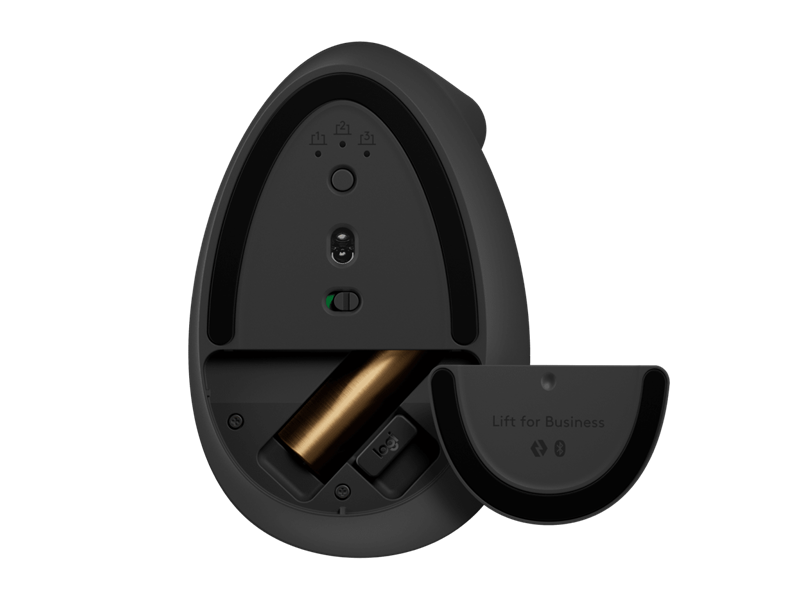 Logitech Lift Vertical Ergonomic Graphite Mouse For Business