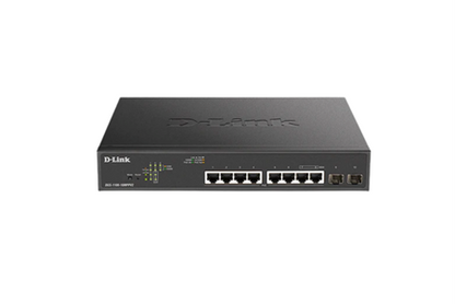 D-Link DGS-1100-10MPPV2 | 10-port Gigabit Smart Managed PoE++ (242W) Switch with 2-port Gigabit Uplinks
