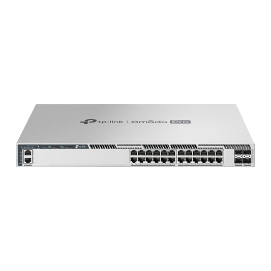 TP-Link S6500-24MPP4Y Omada Pro 24-Port 2.5G Stackable L3 Managed PoE++ Switch with 4 25G Slots