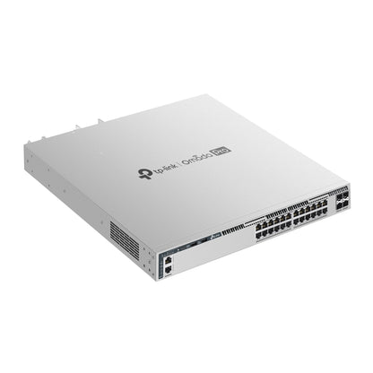 TP-Link S6500-24MPP4Y Omada Pro 24-Port 2.5G Stackable L3 Managed PoE++ Switch with 4 25G Slots