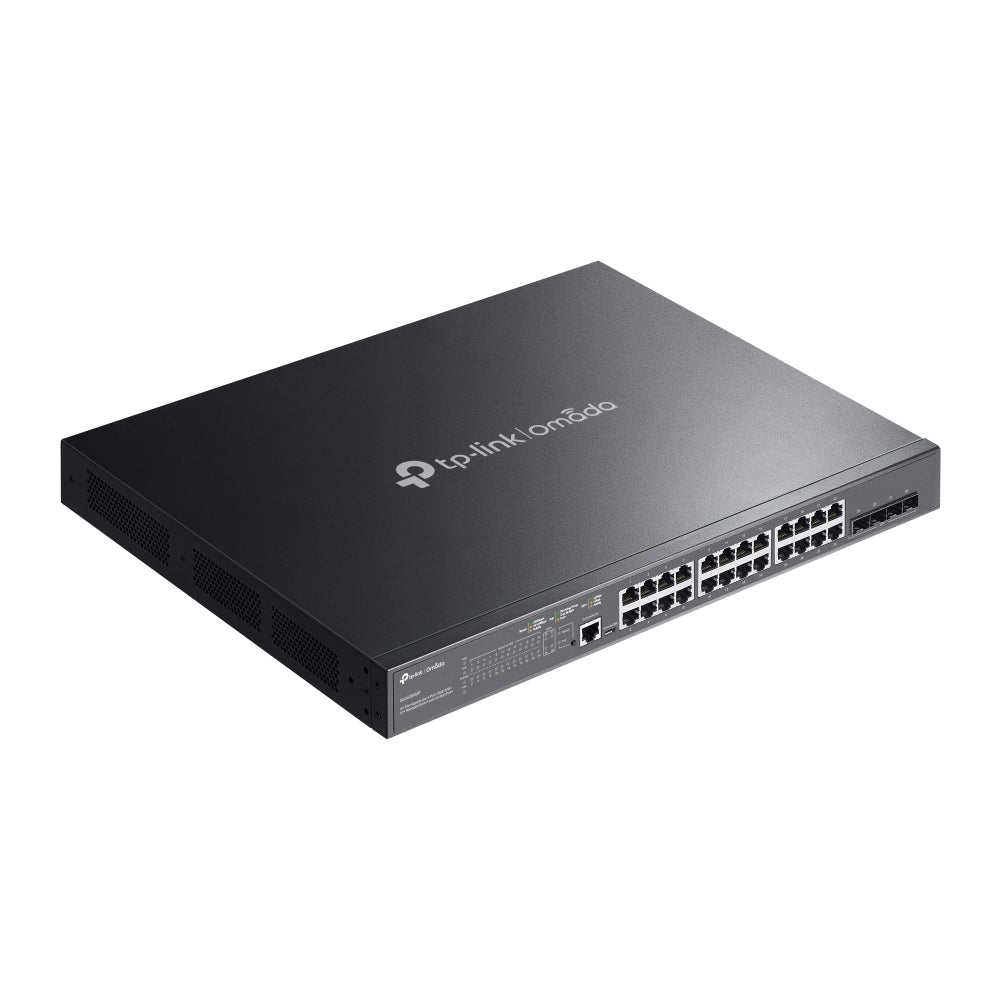 TP-Link SG3428XMP Omada 24-Port Gigabit and 4-Port 10GE SFP+ L2+ Managed Switch with 24-Port PoE+