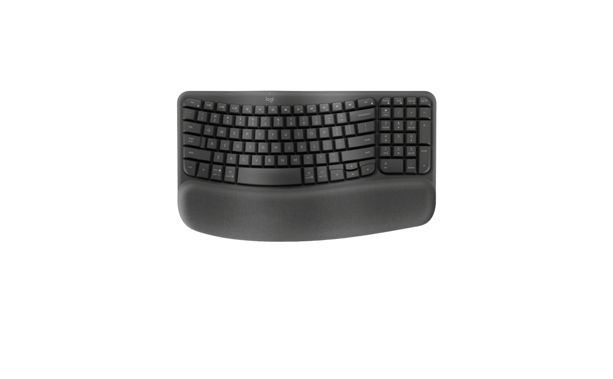 Logitech Wave Keys Graphite Keyboard For Business